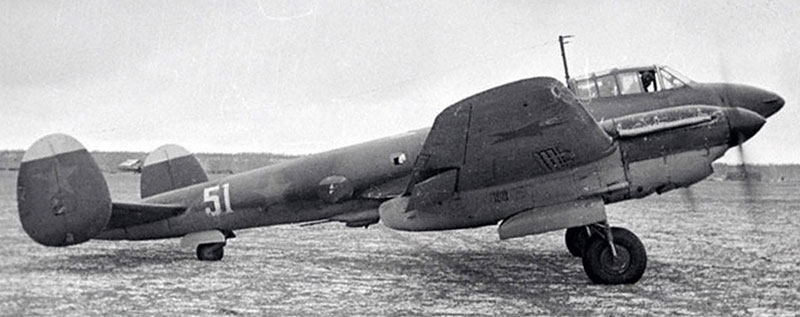Пе-2 с моторами М-105Р